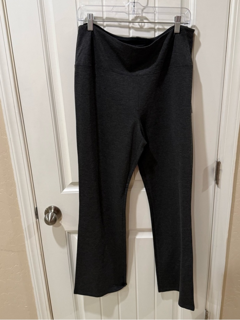 Liz Claiborne Lori Bootcut Leggings XL Charcoal Heather NWT